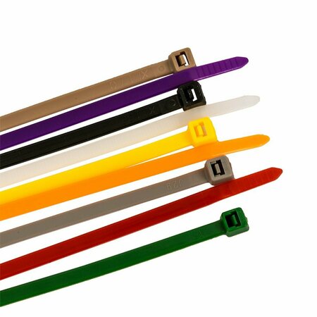 FORNEY Cable Ties, 12 in Standard Duty Assortment 62038